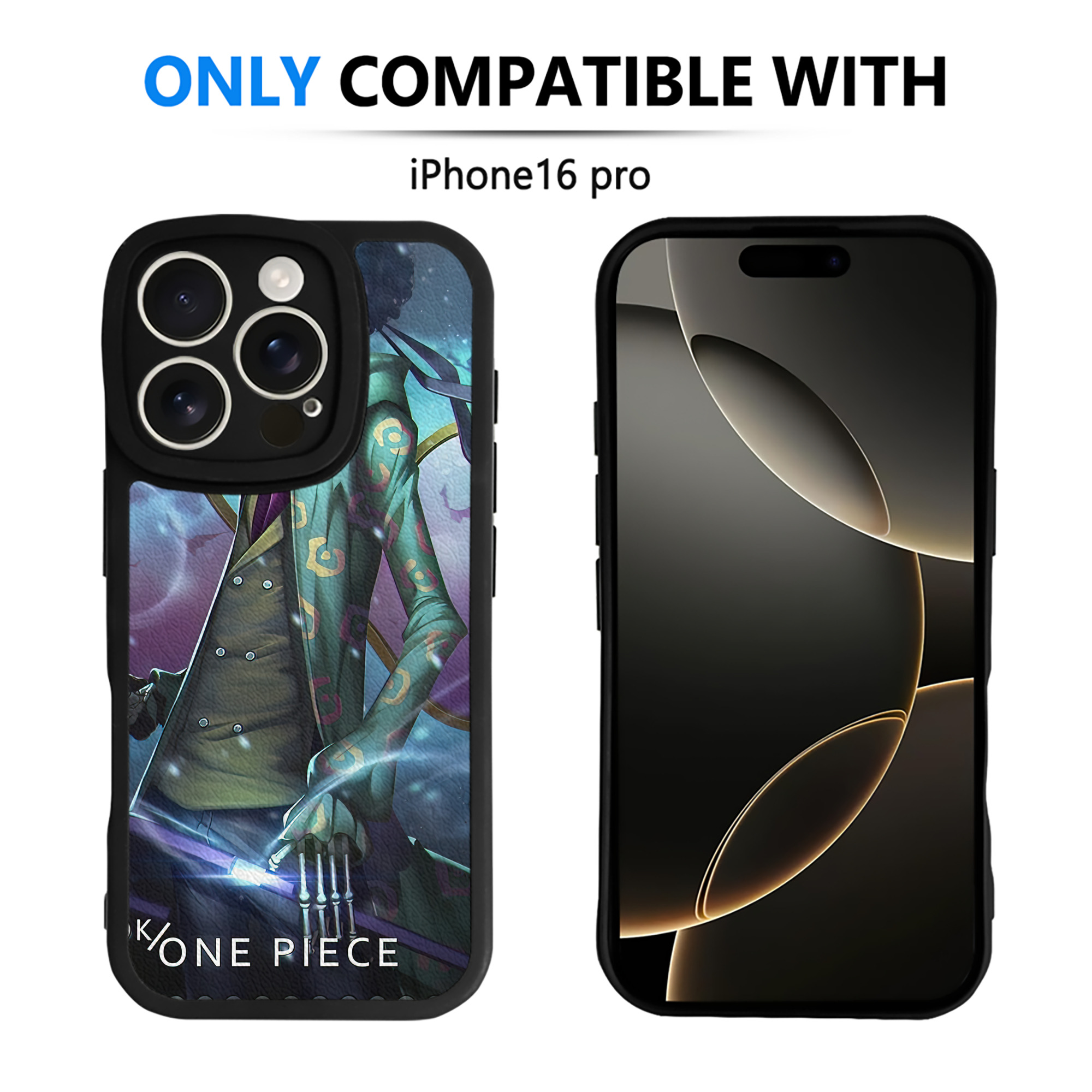 （画像用） ワンピース ONE PIECE 【iPhone 16シリーズ対応】シリコンスマホケース（レザー調） 材質：シリコン